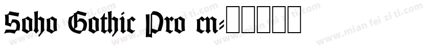 Soho Gothic Pro cn字体转换